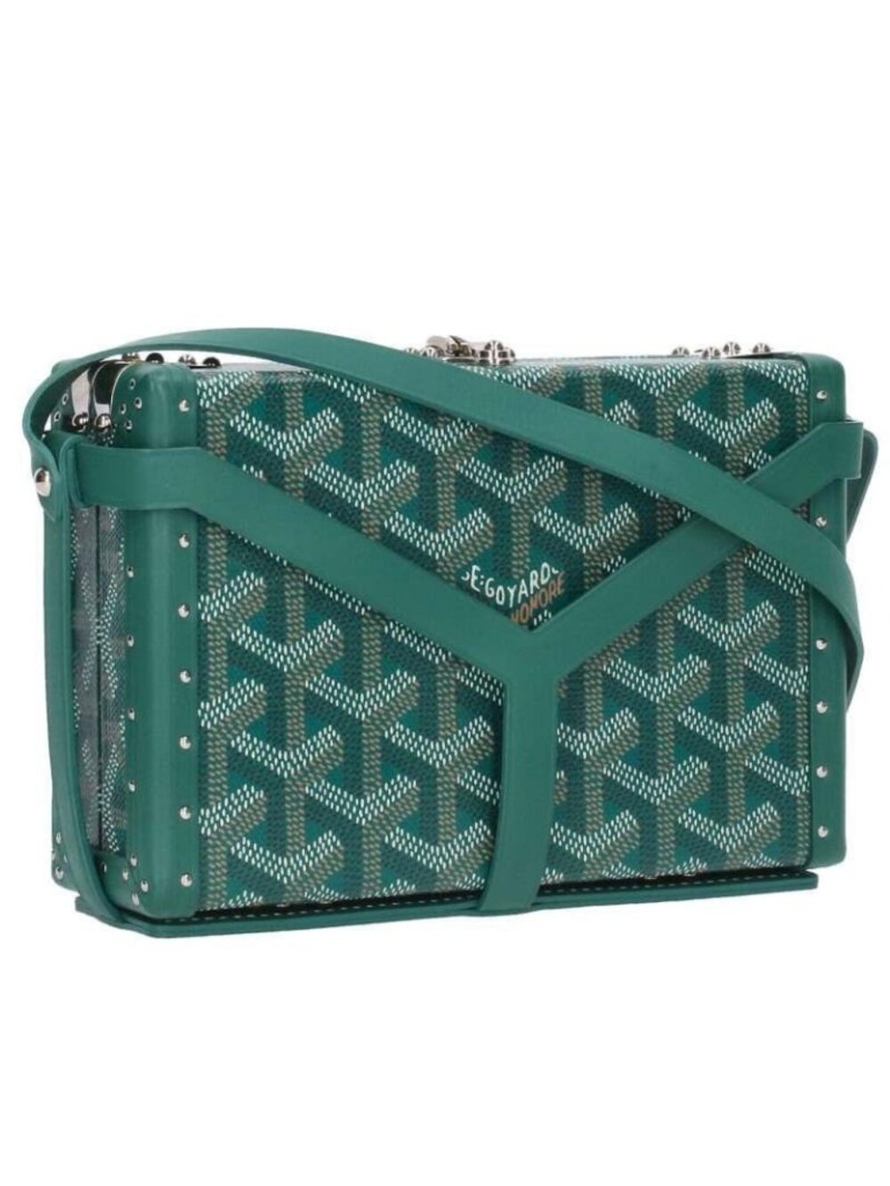 Goyard Minaudiere Trunk Leather Shoulder Bag